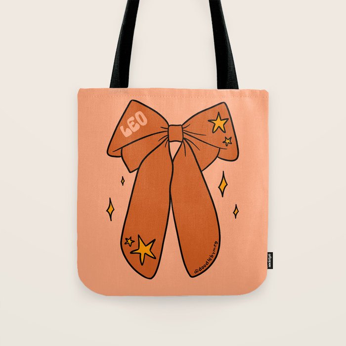 Leo Bow Tote Bag Gallery Image 1