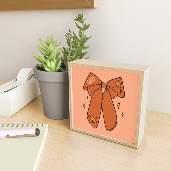 Leo Bow Mini Art Print Gallery Image 2