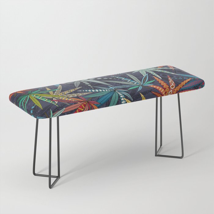 boho weed midnight Bench Gallery Image 1