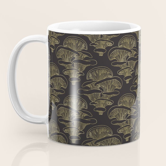 Gilded Oyster Mushroom Coffee Mug Gallery Image 3