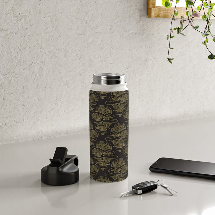 Gilded Oyster Mushroom Water Bottle Gallery Image 4