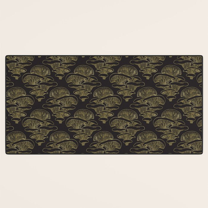 Gilded Oyster Mushroom Desk Mat Gallery Image 3