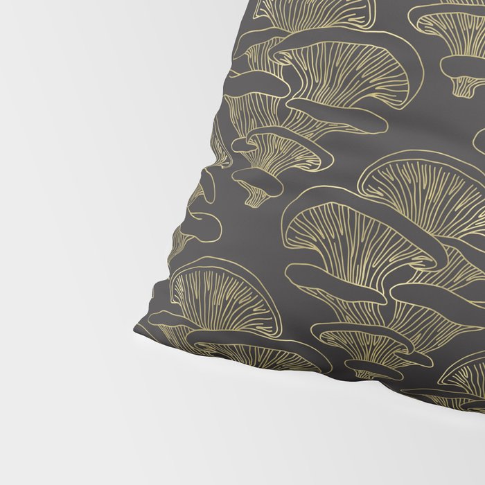 Gilded Oyster Mushroom Pillow Sham Gallery Image 4