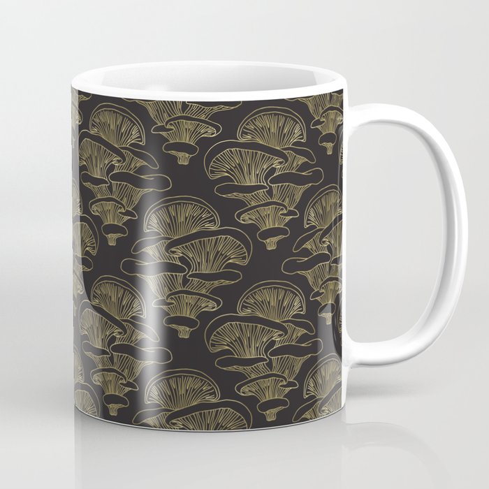 Gilded Oyster Mushroom Coffee Mug Gallery Image 1
