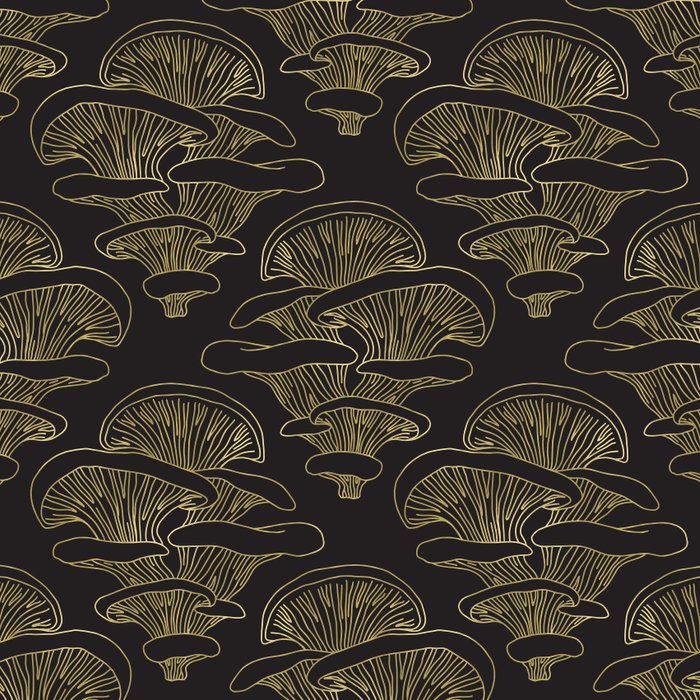 Gilded Oyster Mushroom Coffee Mug Gallery Image 2