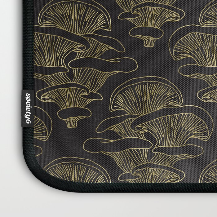 Gilded Oyster Mushroom Laptop Sleeve Gallery Image 3