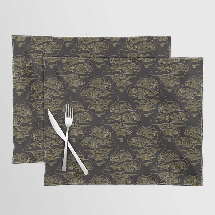 Gilded Oyster Mushroom Placemat Gallery Image 1