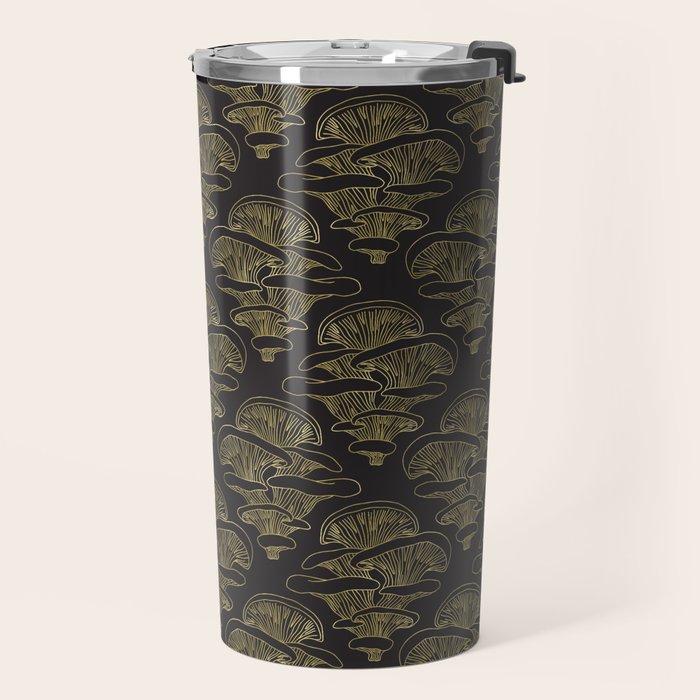 Gilded Oyster Mushroom Travel Mug Gallery Image 2