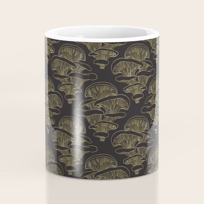 Gilded Oyster Mushroom Coffee Mug Gallery Image 4