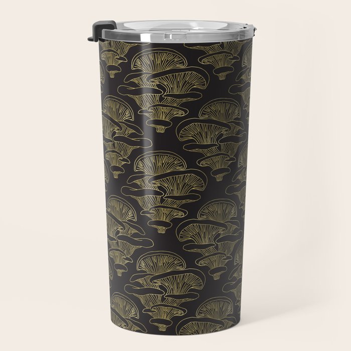 Gilded Oyster Mushroom Travel Mug Gallery Image 3