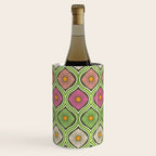 Groovy 70s Retro Mod Daisy Flowers Wine Chiller Gallery Image 1