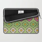 Groovy 70s Retro Mod Daisy Flowers Laptop Sleeve Gallery Image 2