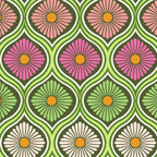Groovy 70s Retro Mod Daisy Flowers Coffee Mug Gallery Image 2