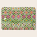 Groovy 70s Retro Mod Daisy Flowers Cutting Board Gallery Image 1