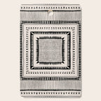 Black & White Symmetrical Pattern #2 Cutting Board Gallery Image 1