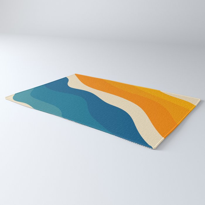 Minimalist abstract waves Rug Gallery Image 3