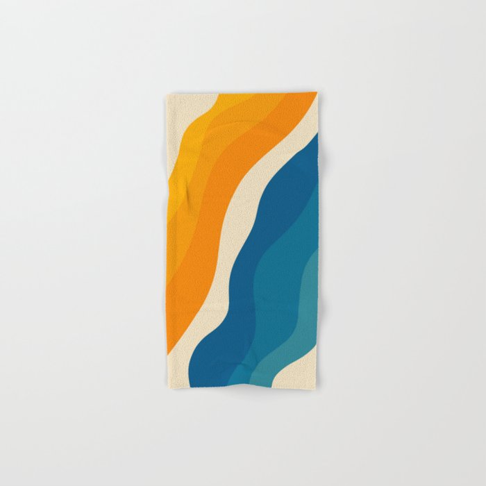 Minimalist abstract waves Bath Towel Gallery Image 1