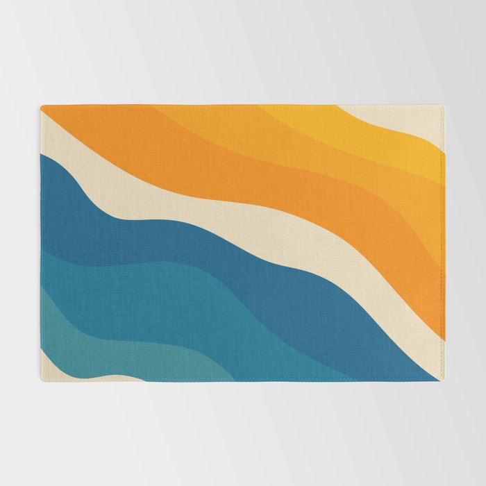 Minimalist abstract waves Rug Gallery Image 2