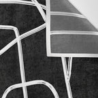 Abstract line art 22 Black And White Wall Tapestry Gallery Image 3