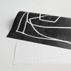 Abstract line art 22 Black And White Wrapping Paper Gallery Image 2