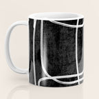 Abstract line art 22 Black And White Coffee Mug Gallery Image 3