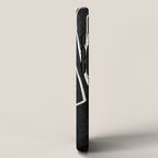 Abstract line art 22 Black And White iPhone Case Gallery Image 2