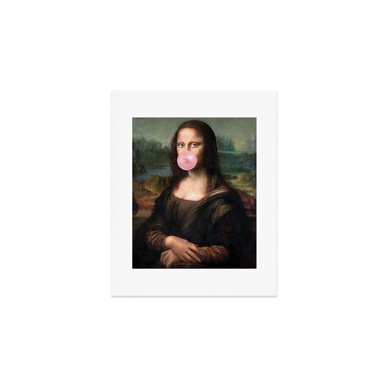  Mona Lisa Bubble Gum Art Print Gallery Image 1