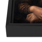  Mona Lisa Bubble Gum Framed Canvas Print Gallery Image 3
