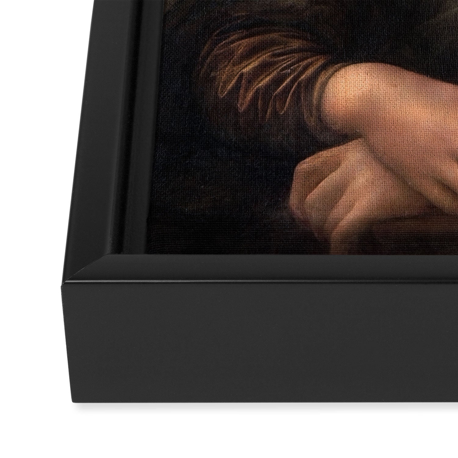  Mona Lisa Bubble Gum Framed Canvas Print Gallery Image 3