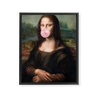  Mona Lisa Bubble Gum Framed Canvas Print Gallery Image 6