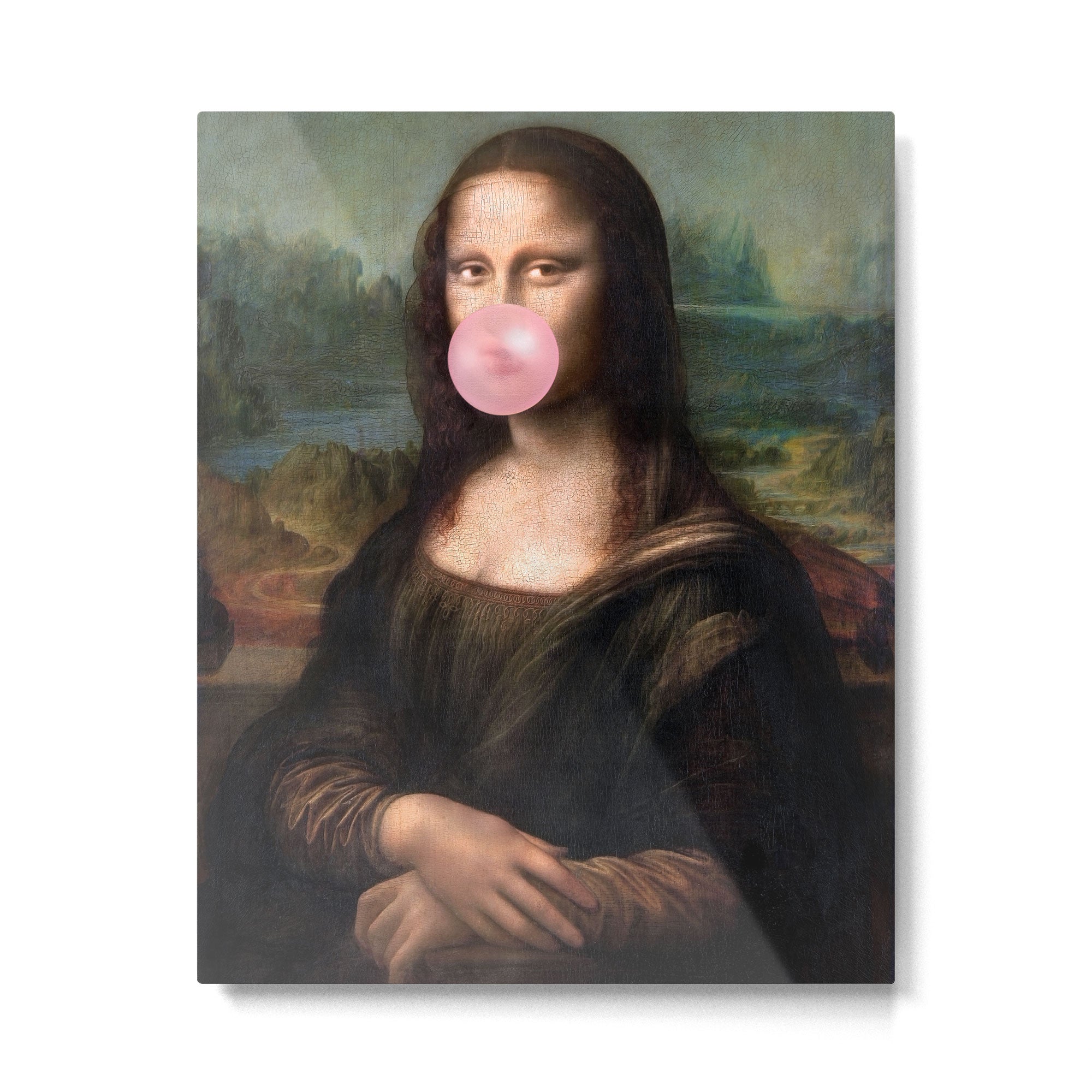  Mona Lisa Bubble Gum Metal Print Gallery Image 4