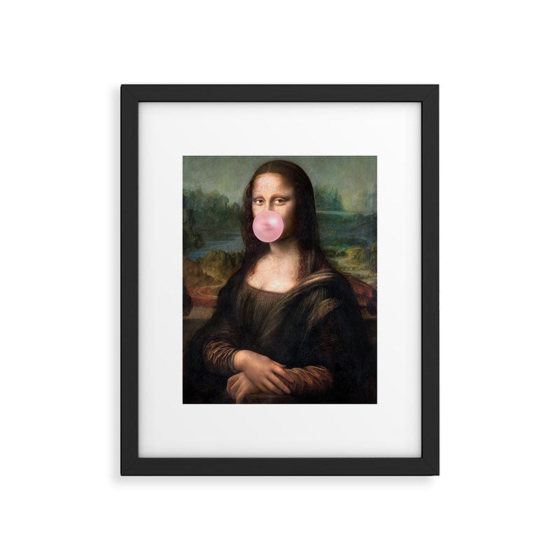  Mona Lisa Bubble Gum Framed Art Print Gallery Image 5