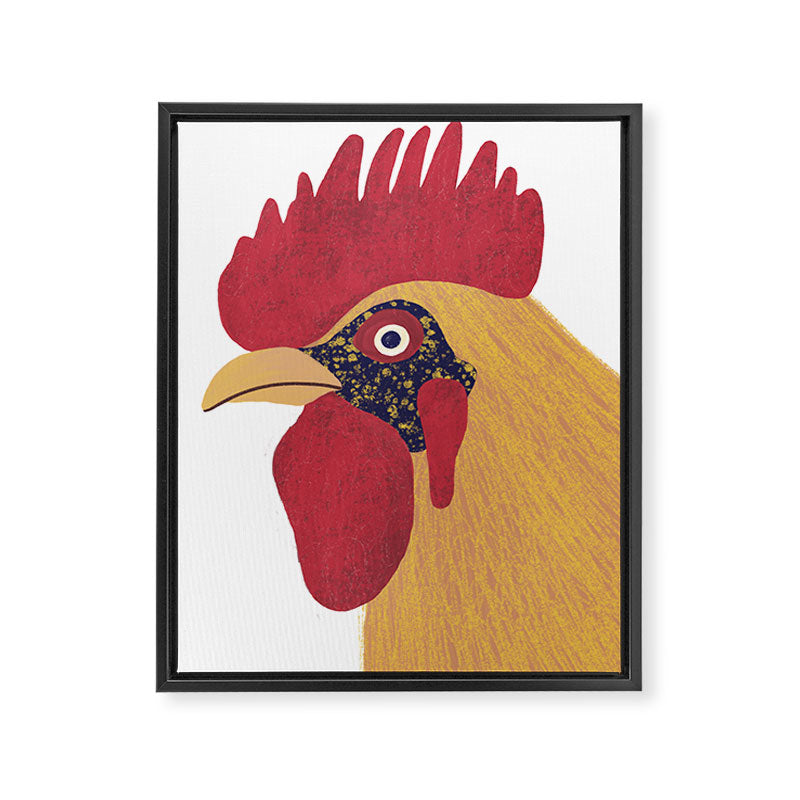 Colorful Hen Framed Canvas Print Gallery Image 6