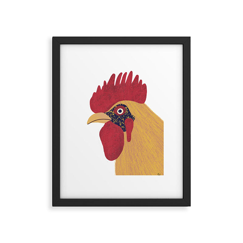 Colorful Hen Framed Art Print Gallery Image 5