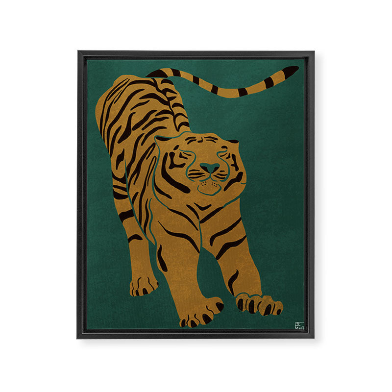 Tiger Doesn't Lose Sleep Framed Canvas Print Gallery Image 8