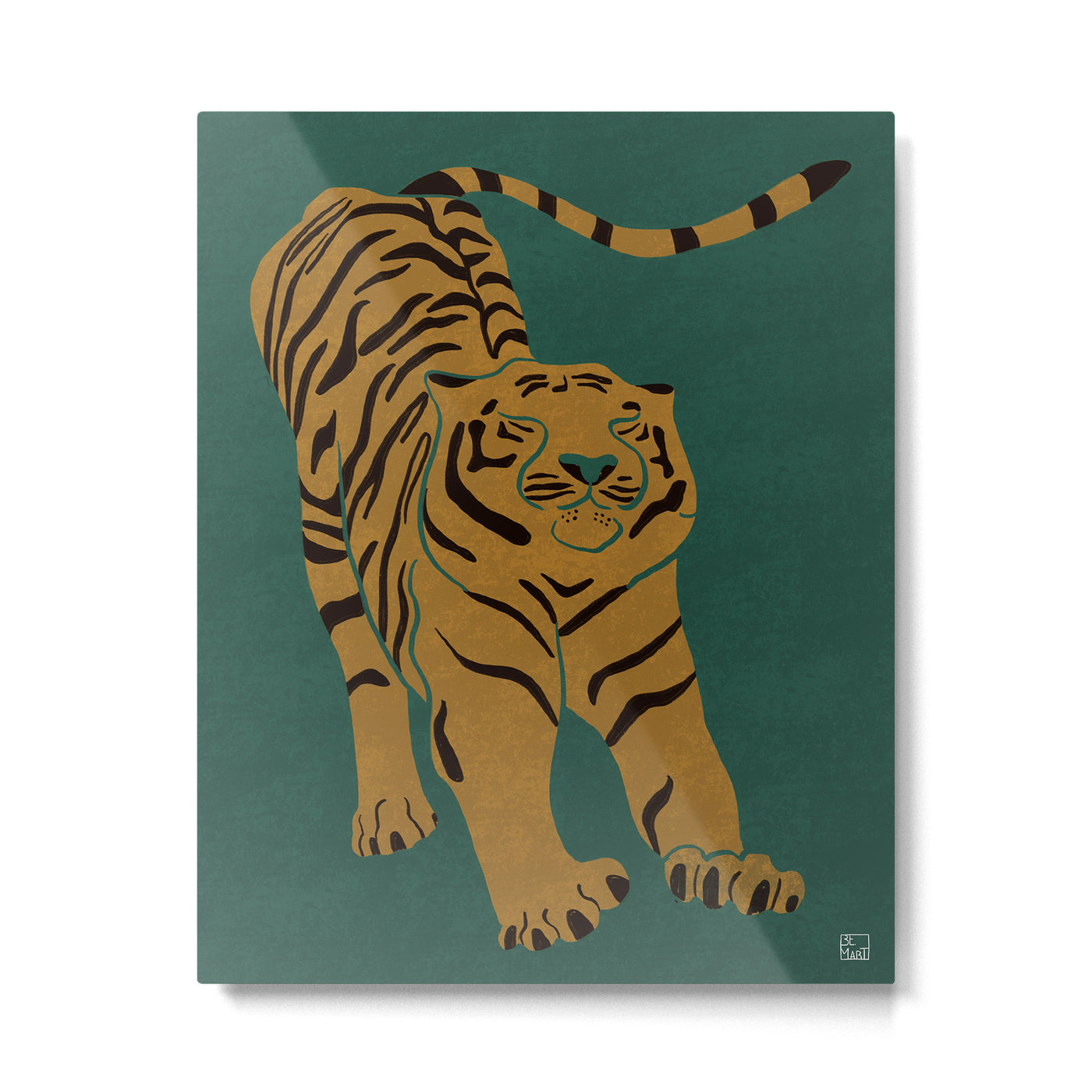 Tiger Doesn't Lose Sleep Metal Print