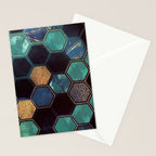 Blue & Gold Stationery Card Gallery Image 2