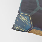Blue & Gold Pillow Sham Gallery Image 4
