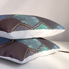 Blue & Gold Pillow Sham Gallery Image 3
