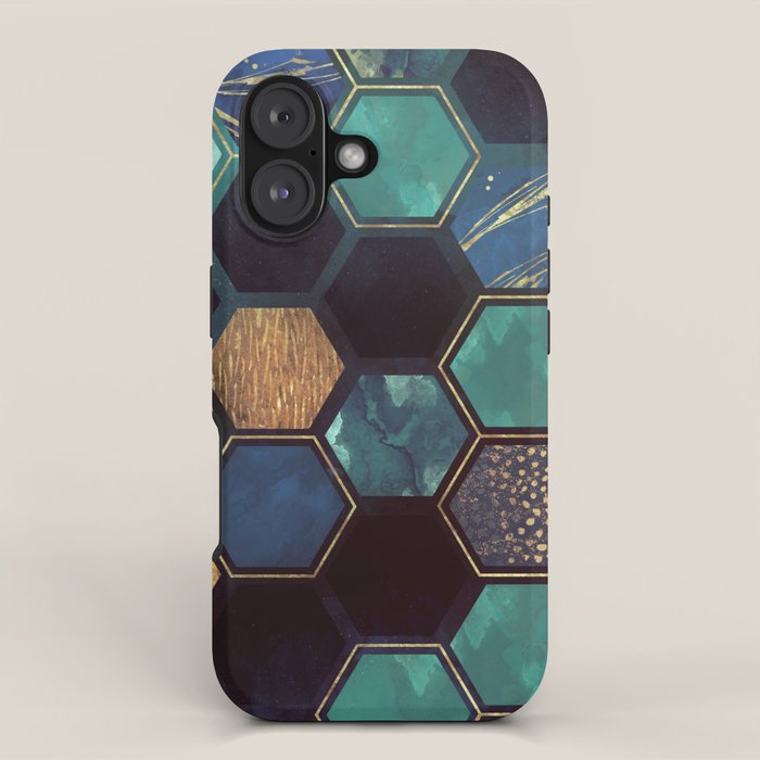 Blue & Gold iPhone Case Gallery Image 1