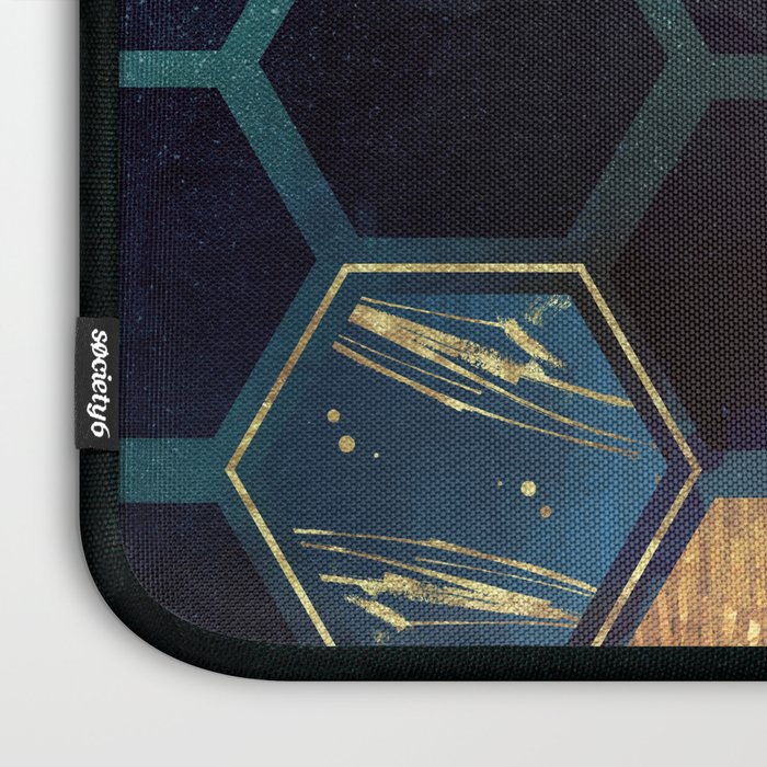 Blue & Gold Laptop Sleeve Gallery Image 3