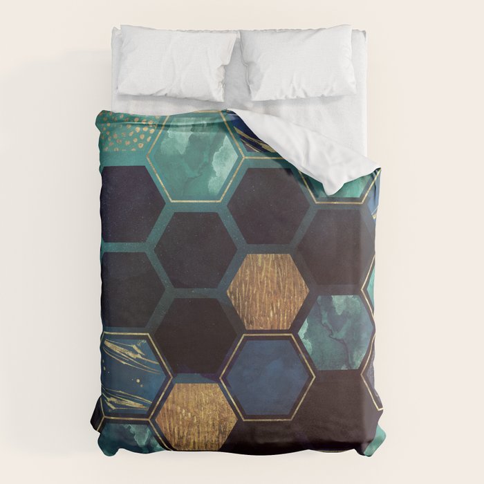 Blue & Gold Duvet Cover Gallery Image 1