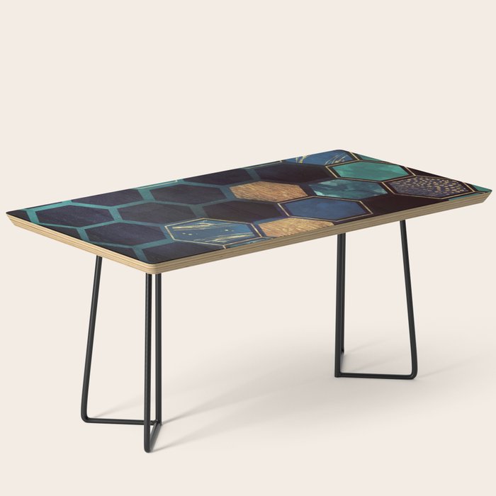 Blue & Gold Coffee Table Gallery Image 1