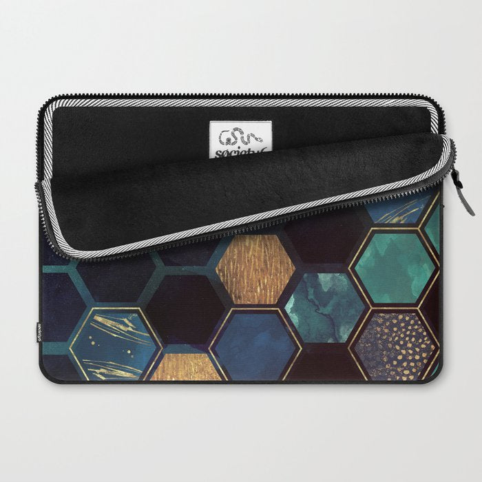 Blue & Gold Laptop Sleeve Gallery Image 2