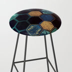 Blue & Gold Stool Gallery Image 2