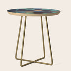 Blue & Gold Side Table Gallery Image 1
