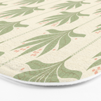 Shaker Palm Motif in Sage and Linen Bath Mat Gallery Image 3