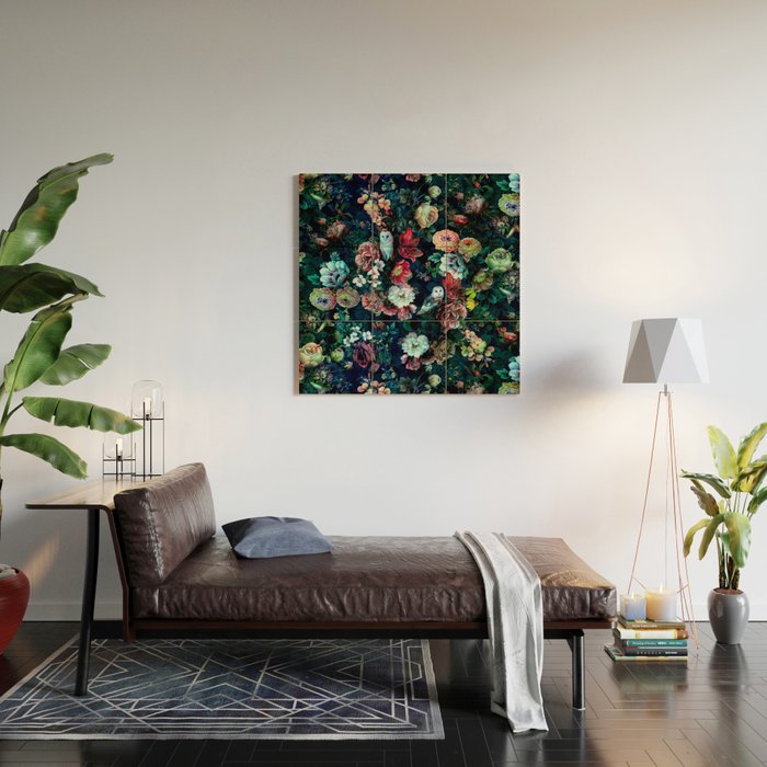 Night Garden Owls Wood Wall Art Gallery Image 2