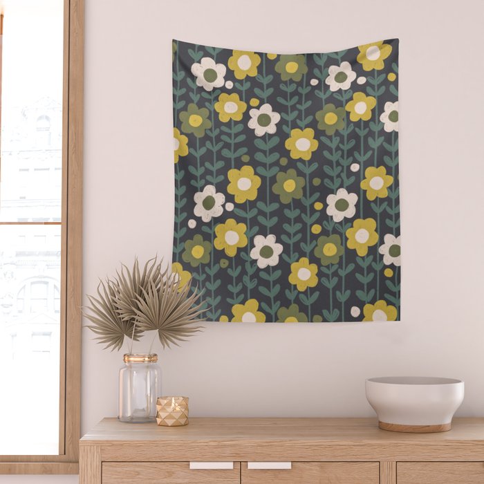 Dark green Wall Tapestry Gallery Image 2
