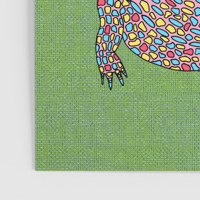 Crocodiles (Textured Green and Pink) Poster Gallery Image 3